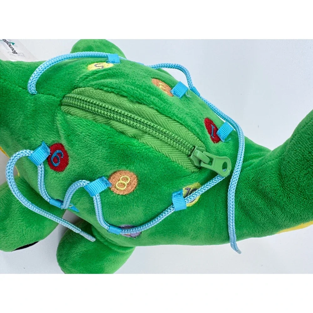 Sensory‎ Dinosaur Buckle Toy Toddler Busy Board Fine Motor Zipper Lacing  Plush